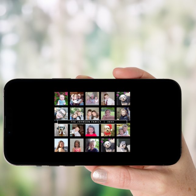 20 Photo Template Collage with Custom Text Poster (Front Digital)