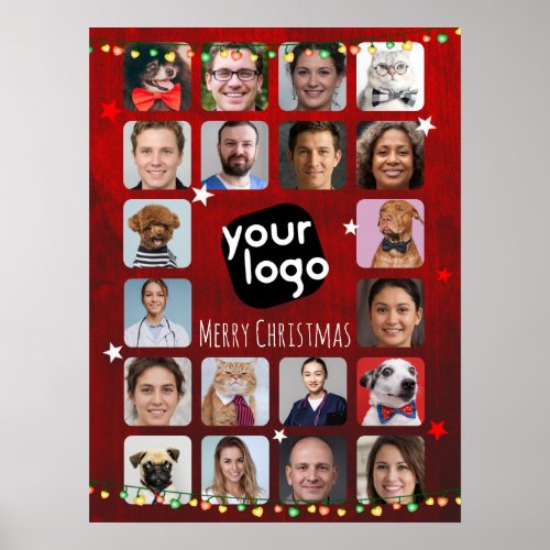    20 Photos Merry Christmas From the Team Branded Poster