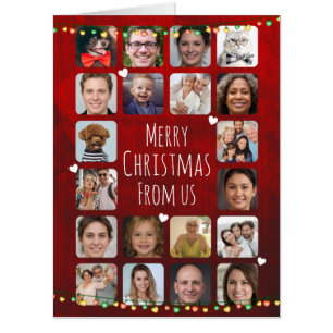 20 Photos to Personalize Family Merry Christmas Card