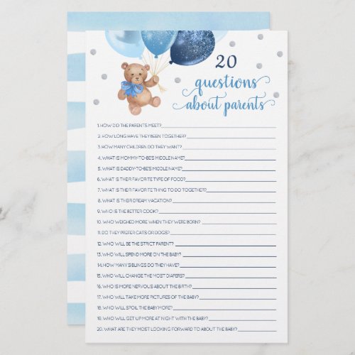 20 Questions About Parents Baby Shower Teddy Bear