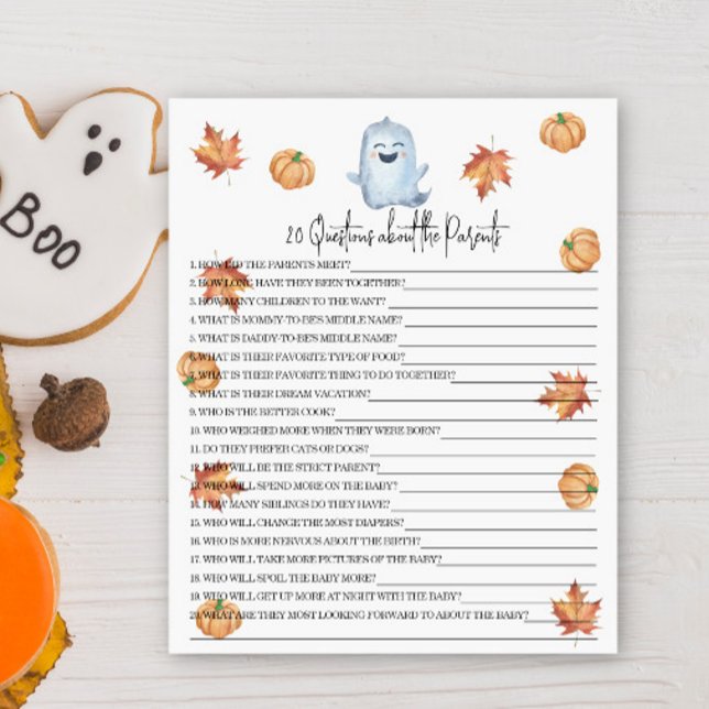 20 Questions about the Parents baby shower game (Creator Uploaded)