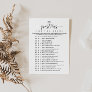 20 Questions for the Bride Bridal Shower Game  Invitation