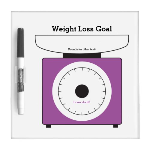 20_section Re_useable Weight Loss Dry_Erase Board