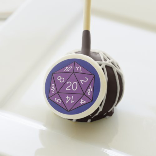 20 Sided Dice DND Games Kids Birthday Party Cake Pops