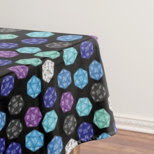 20 Sided Dice DND Games Kids Birthday Party Tablecloth