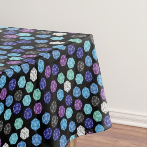 20 Sided Dice DND Games Kids Birthday Party Tablecloth
