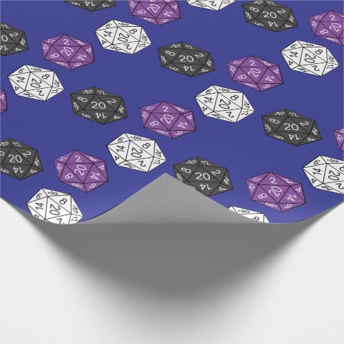 20 Sided Dice DND Games Kids Birthday Party Wrapping Paper