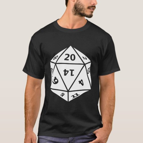 20 Sided Dice Hoodie Twenty Die Fantasy Board Game T_Shirt