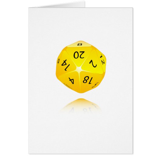 20-sided Die Cards (Front)