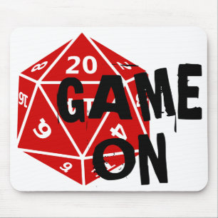 20 Sided Die - Gamer Mouse Pad