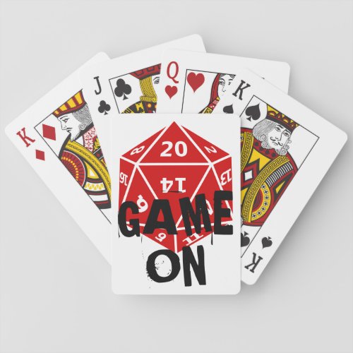 20 Sided Die _ Gamer Playing Cards