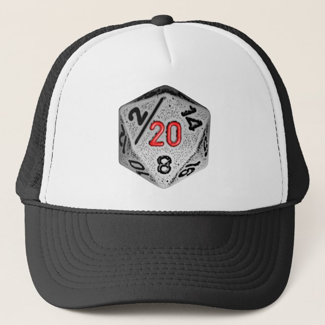 20 Sided Game - Hat- Dice Only Trucker Hat (Front)
