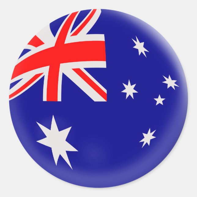 20 small stickers Australia flag (Front)