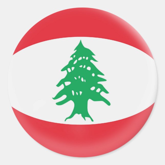 20 small stickers Lebanon flag (Front)