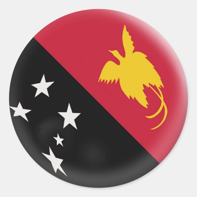 20 small stickers Papua New Guinea flag (Front)