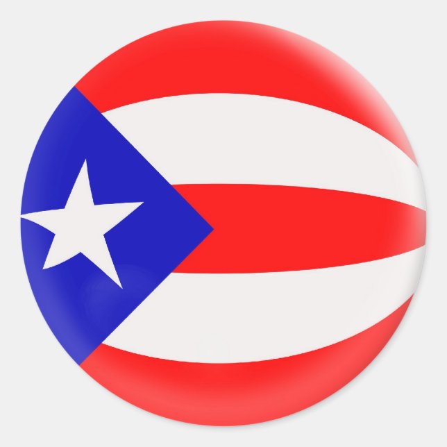 20 small stickers Puerto Rico flag (Front)