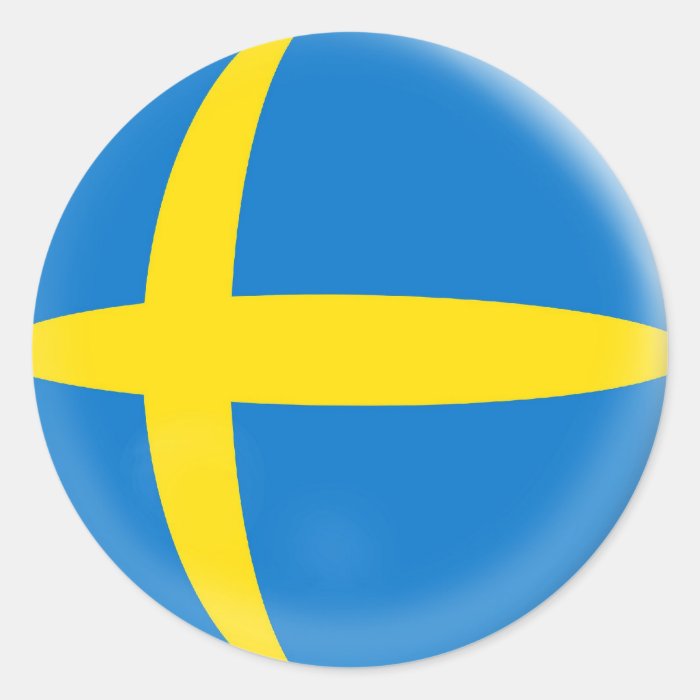 20 small stickers Sweden Swedish flag | Zazzle