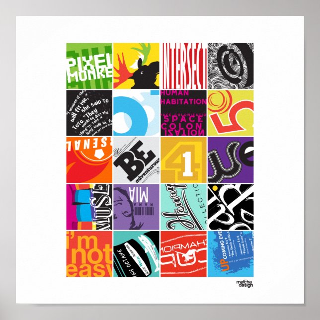 20 Squares Project I Poster (Front)