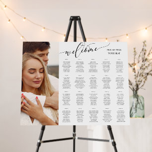20 Table Welcome Photo Wedding Foam Board