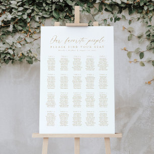 20 Tables Our Favorite People Seating Chart Foam Board