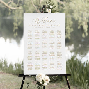 20 Tables Welcome Seating Chart Foam Board