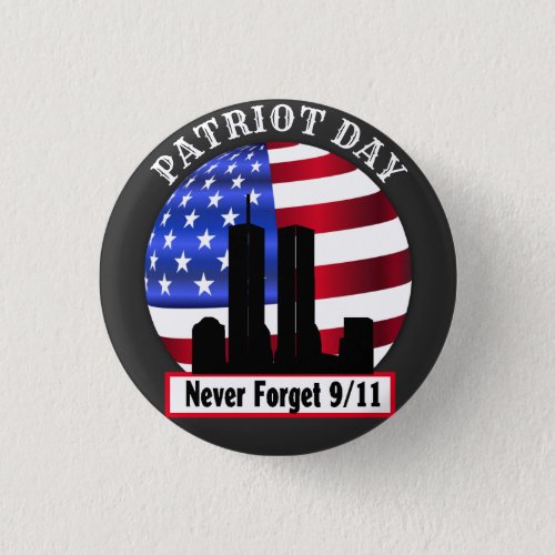 20 th Anniversary 911 Neve Forget T_Shirt Button