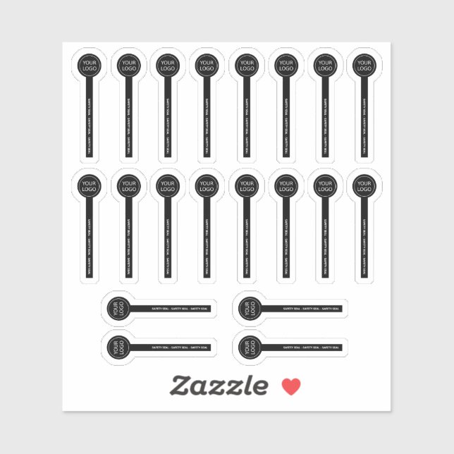 20 Transparent Lip Balm Safety Seals Sticker (Sheet)