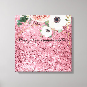 20"x20" Signature Canvas Geometric Garden Rose Print