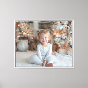 20 x 16 Family Holiday Photo Canvas Print