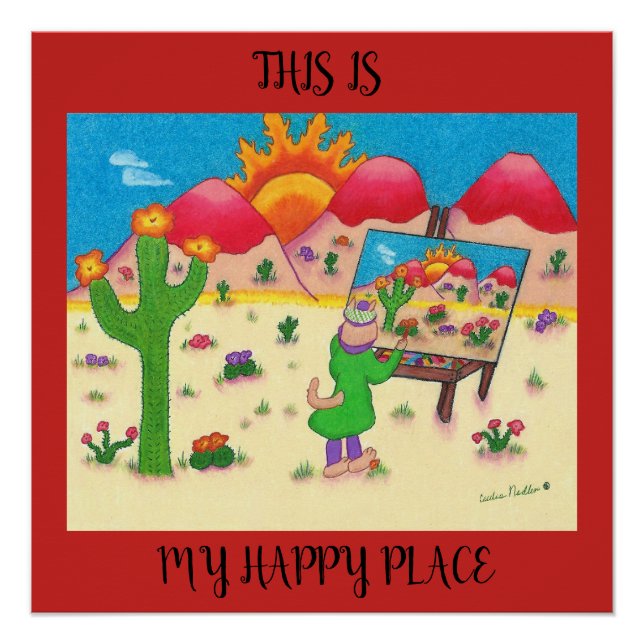 20 X 20 Poster - This is my Happy Place (Front)
