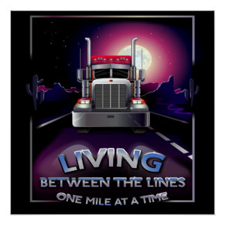 20 x 20 Semi Truck Poster