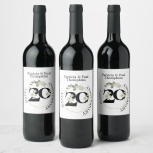 20 year ANNIVERSARY Wine Label