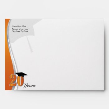 20 Year Class Reunion Envelope by lovescolor at Zazzle