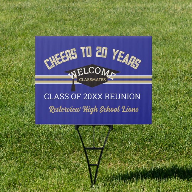 20 Year Class Reunion Yard Sign (Insitu)