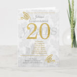 20 Year Employee Anniversary Business Elegance Holiday Card at Zazzle