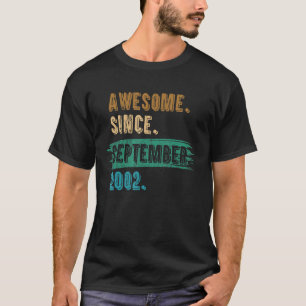 20 Year Old  Awesome Since September 2002 20th Bir T-Shirt