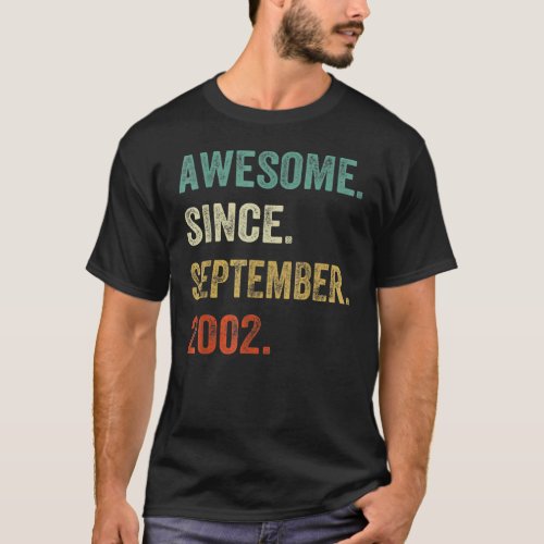 20 Year Old  Awesome Since September 2002 20th bir T_Shirt