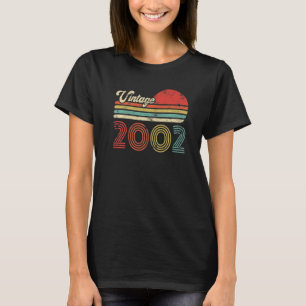 20 Year Old Birthday Vintage 2002 20th Birthday T-Shirt