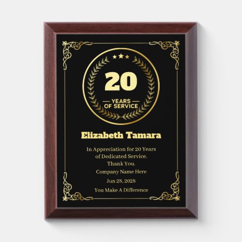 20 Year Work Anniversary | Employee Appreciation