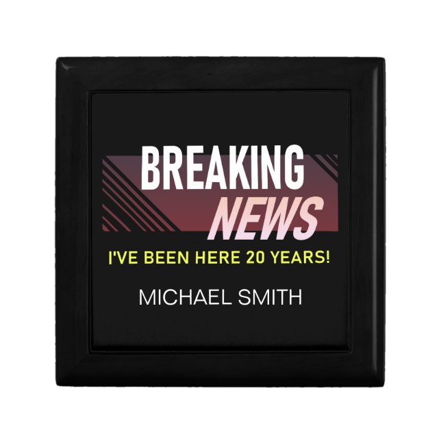 20 Year Work Anniversary Twentieth Employee Gift Box (Front)