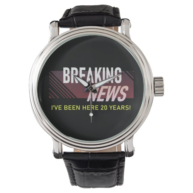 20 Year Work Anniversary Twentieth Employee Watch (Front)