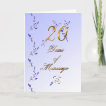 20 Years (anniversary) Card