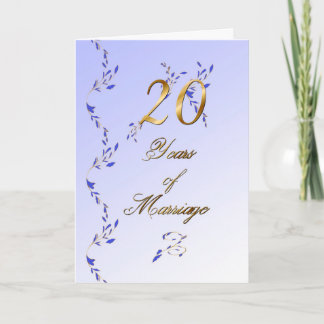 20 Years (anniversary) Card