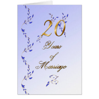 20 Years (anniversary) Card