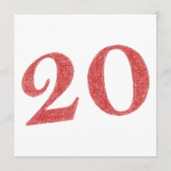 20 Years Anniversary Card by ZYDDesign at Zazzle