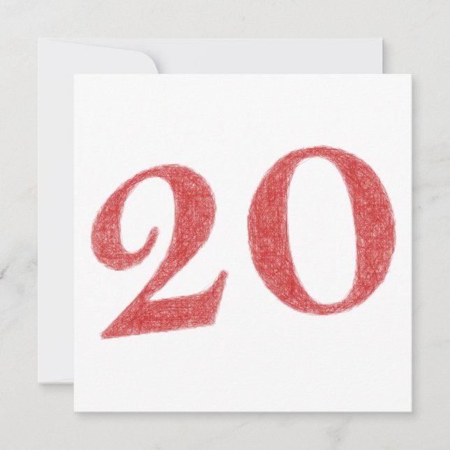 20 years anniversary card (Front)
