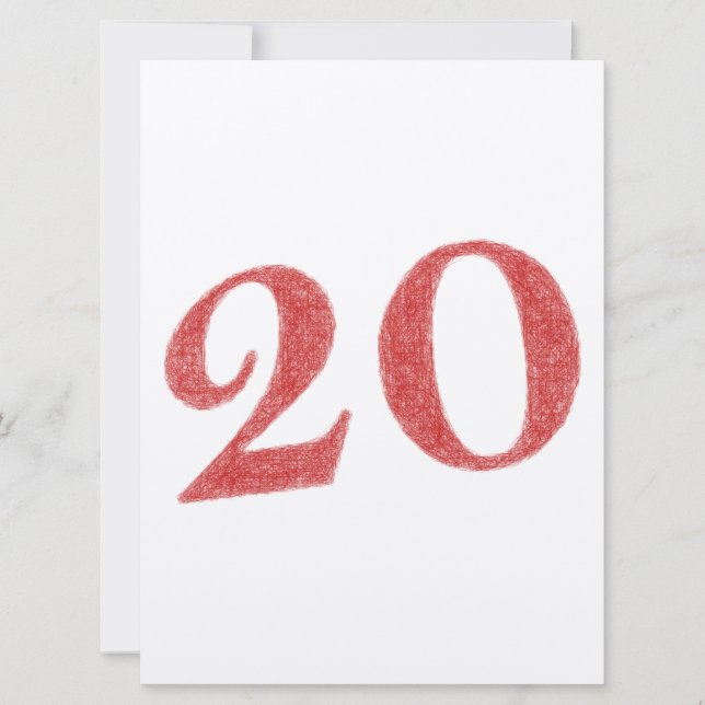 20 years anniversary card (Front)