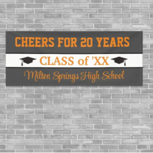 20 YEARS!! Celebration Class reunion banner