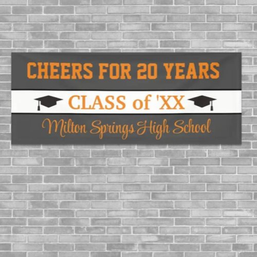 20 YEARS Celebration Class reunion banner