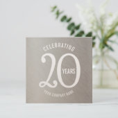 20 years corporate anniversary party invitations (Standing Front)